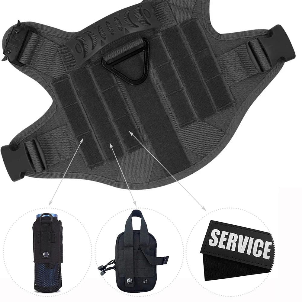 Tactical Dog Harness And Leash Set
