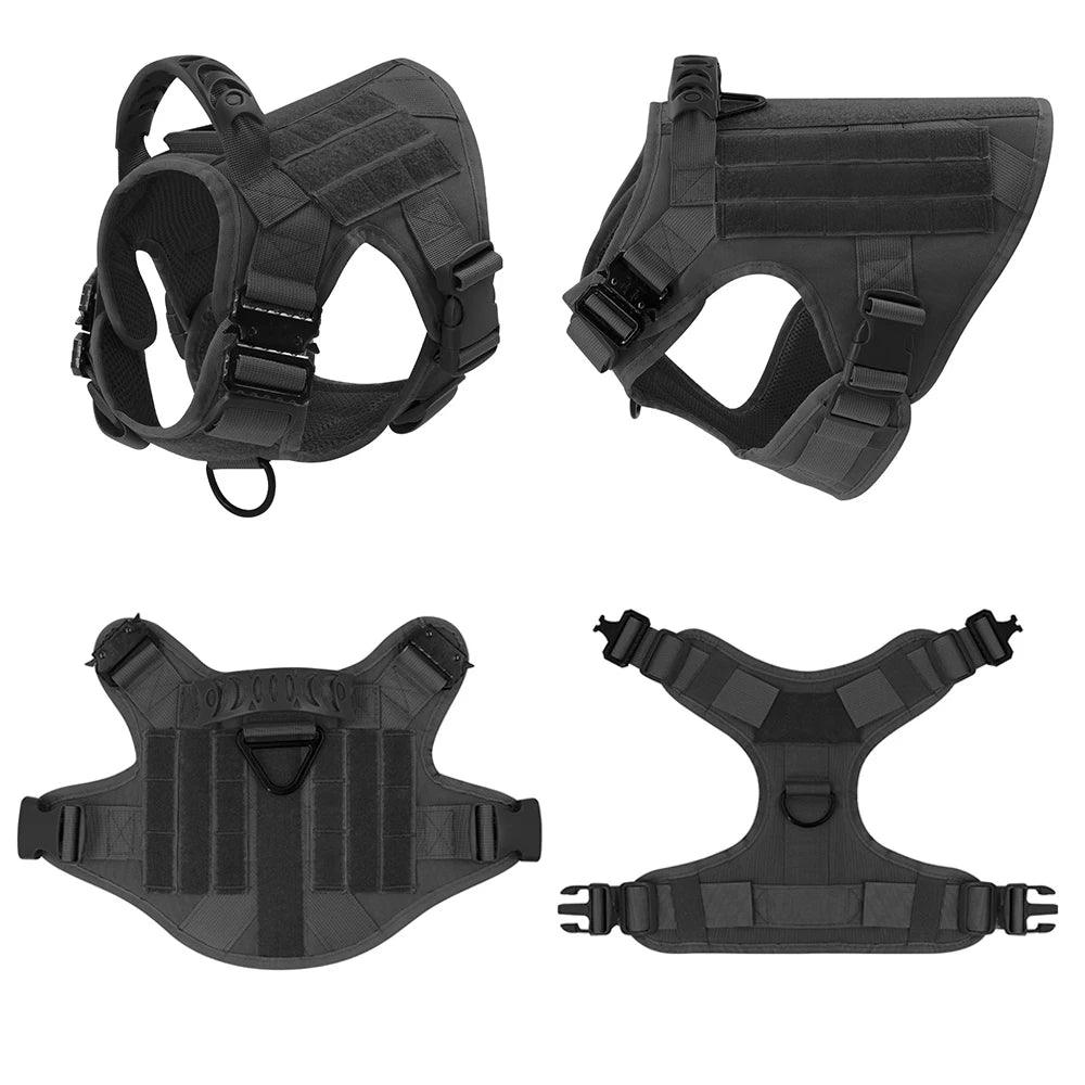 Tactical Dog Harness And Leash Set